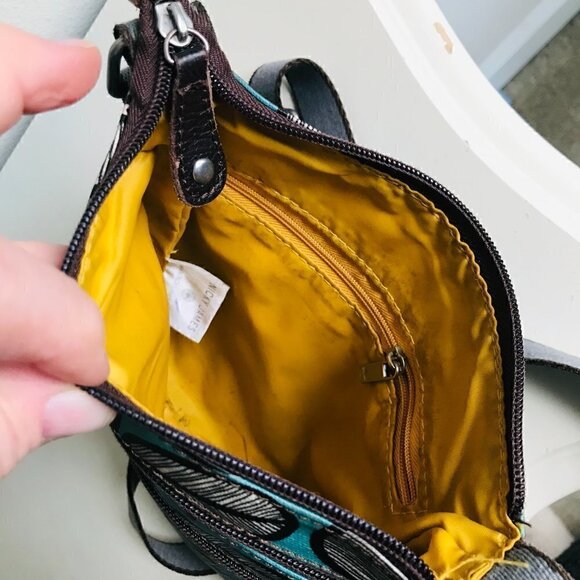 Nicky James Tribal Leaf Mini CrossBody Bag - Picture 5 of 7